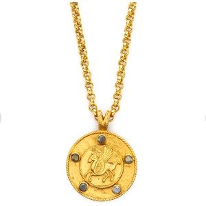 Julie Vos Pegasus pendant- Labradorite necklace